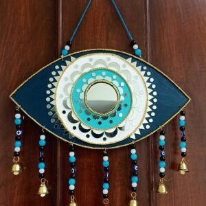 Evil Eye Lippan Kaam Wall Hanging - Handcrafted Protection & Décor