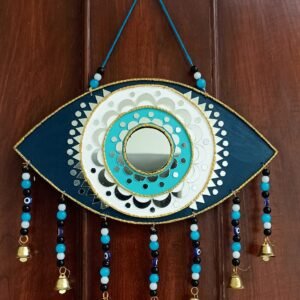 Evil Eye Lippan Kaam Wall Hanging - Handcrafted Protection & Décor