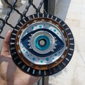 Mini Lippan Art Hanging - Handcrafted Mirror & Clay Wall Décor