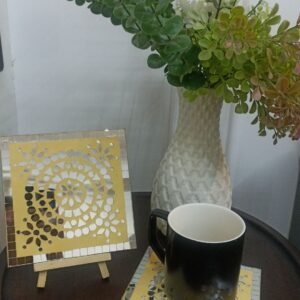 Mirror Mosaic Coasters - Artistic Tableware & Home Décor Accent
