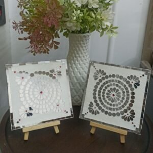 Mirror Mosaic Coasters - Artistic Tableware & Home Décor Accent